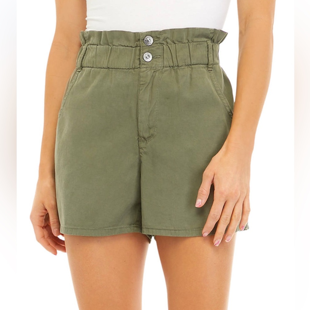 Wonderly Women's High Rise Paper Bag Shorts